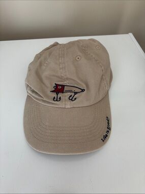 Beige life  is good Baseball hat with Fishing Lure (plug) Embroidery